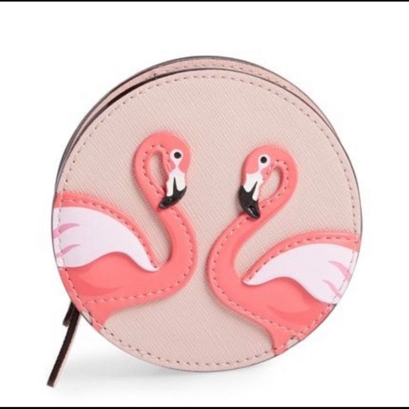 kate spade Handbags - Kate Spade By The Pool Flamingo Coin Purse